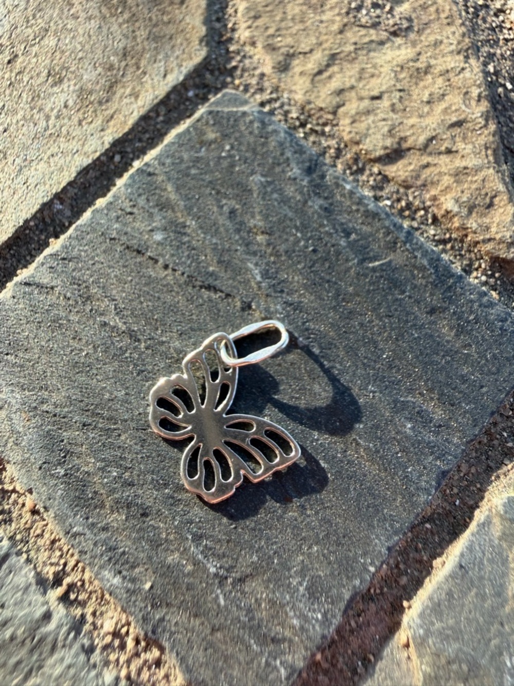 Sterling Silver Butterfly Pendant Minimalist Everyday Charm